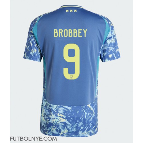 Camiseta Ajax Brian Brobbey #9 Visitante Equipación 2024-25 manga corta